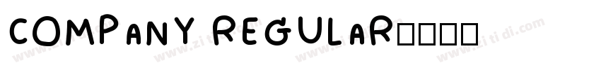 COMPANY REGULAR字体转换
